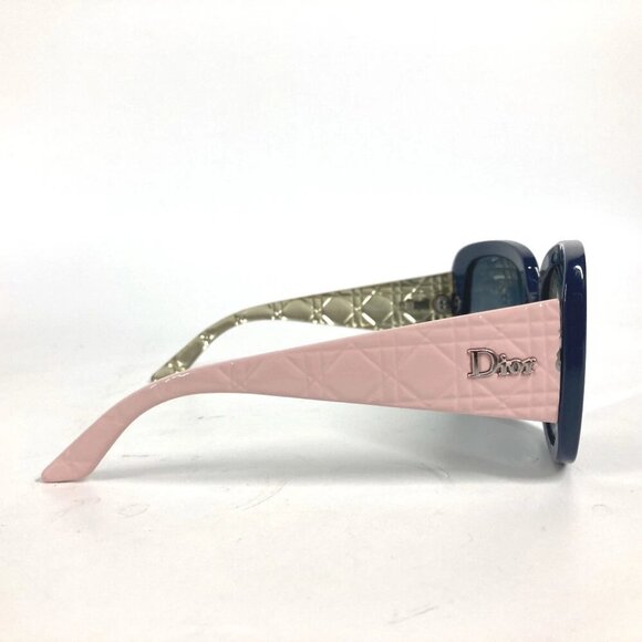 CHRISTIAN DIOR NQHHD Lady Dior Cannage logo Bicolor glasses eyewear sunglasses - Picture 6 of 14